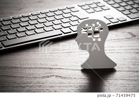 AI　人工知能　立体模型 71439475