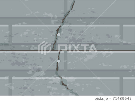 外壁塗装シリーズ　ビフォー　ひび割れ 71439645