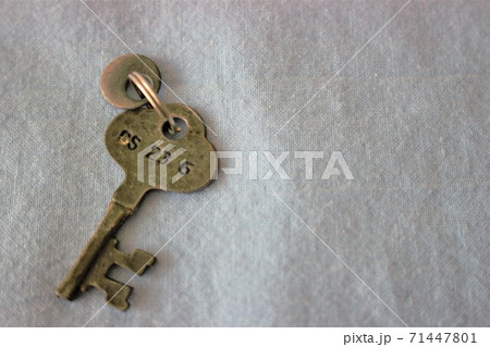 鍵の形のキーホルダー 71447801