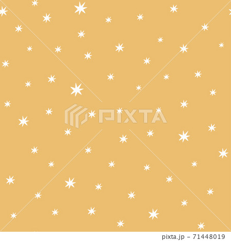 Stars pattern. Yellow seamless pattern decoreted cute simple stars kids, nursery, baby shower sweet fabric design 71448019