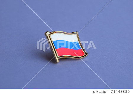 Russia Flag Lapel Pin Gold Plated Russia Flag Lapel Pin Gold Plated 71448389