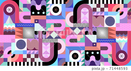 Seamless Geometric Background 71448593