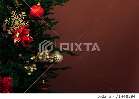 Christmas tree garland New Year's Eve place for inscription decor Christmas tree garland New Year's Eve place for inscription decor 71448594