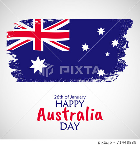 26 January Happy Australia Day. Vector Illustration 26 January Happy Australia Day. Vector Illustration 71448839