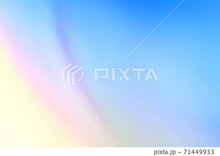 青色系抽象的背景　淡い色合いの緩やかなライン 71449933
