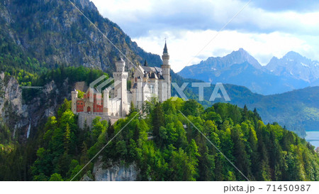 Famous Neuschwanstein Castle in Bavaria Germany 71450987