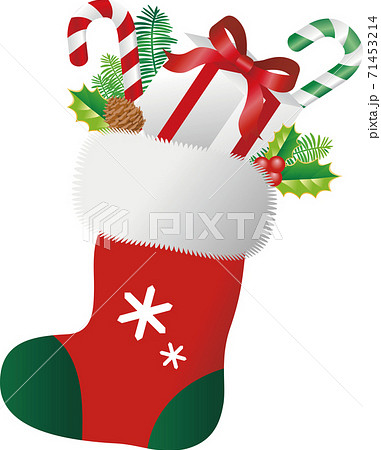 クリスマス プレゼント クリスマスソックス イラスト素材のイラスト素材 クリスマス プレゼント クリスマスソックス イラスト素材のイラスト素材