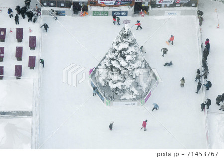 さっぽろテレビ塔から見たさっぽろ雪祭り会場（2020年） 71453767