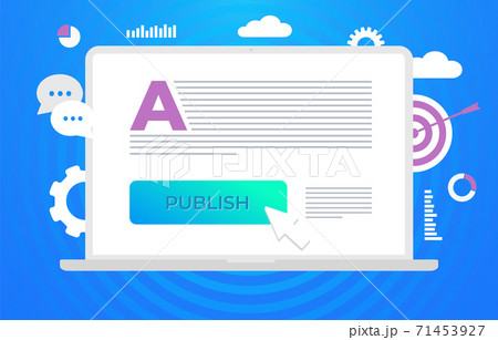 Publish Content, digital content marketing 71453927