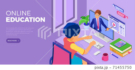 Online Education from Home 71455750