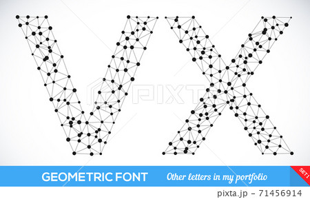 Geometric type font. Geometric type font. 71456914