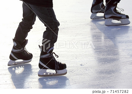 Feet skating on the ice rink Feet skating on the ice rink 71457282