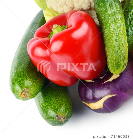 vegetables isolated on a white background. vegetables isolated on a white background. 71460033