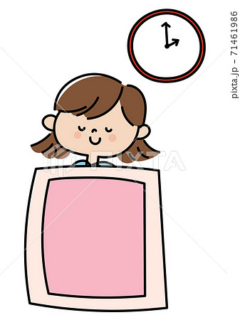 睡眠中の女の子のイラスト 71461986