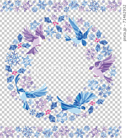Winter snowflake Kotori no Maru frame ② 71462932