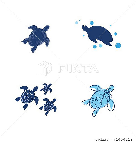 Turtle Animal Cartoon Iconのイラスト素材