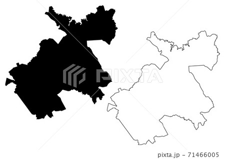 Machakos County (Republic of Kenya, Eastern Province) map vector illustration, scribble sketch Machakos map 71466005