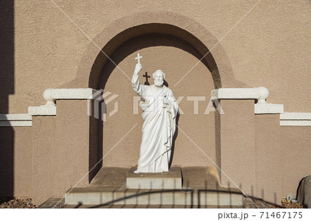 Sunset view of the St Peter the Apostle 71467175