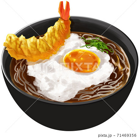 とろろそばにエビ天_刻みネギ 71469356