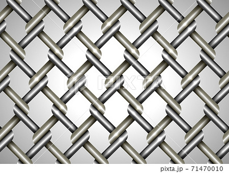 Wire Fence Vector Background Close Up Metallic のイラスト素材