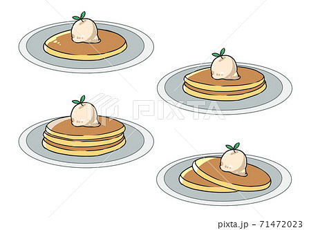 パンケーキ　バニラアイス 71472023