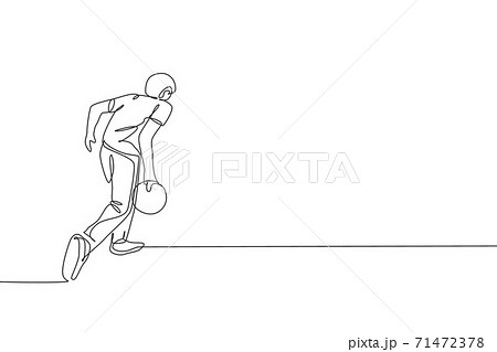 One continuous line drawing of young happy bowling player man throw ball into lane to hit the pin. Healthy sport and lifestyle activity concept. Dynamic single line draw design vector illustration One continuous line drawing of young happy bowling player man throw ball into lane to hit the pin. Healthy sport and lifestyle activity concept. Dynamic single line draw design vector illustration 71472378