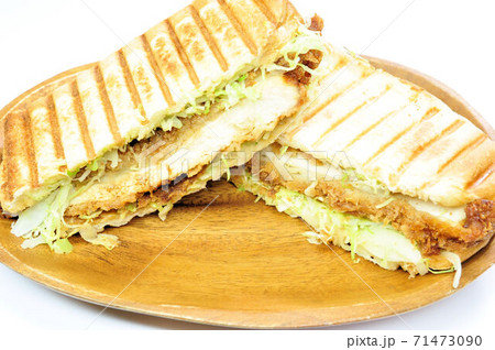 チキンカツのホットサンド 71473090