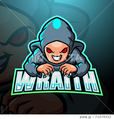 Wraith mascot esport logo design	 71474352