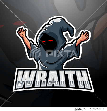 Wraith mascot esport logo design	 71474353
