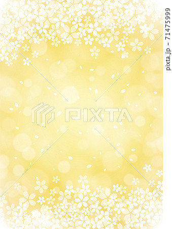【桜の背景画像素材】煌びやかな桜の背景 金色【和風のデザインに】 71475999