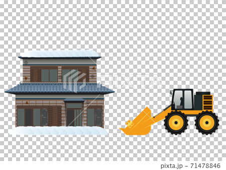 House and snowplow 71478846