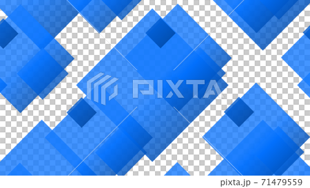 CG Square background material for many large and small squares 71479559