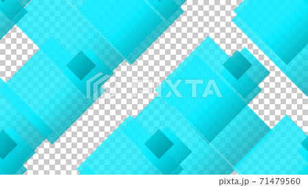 CG Square background material for many large and small squares 71479560