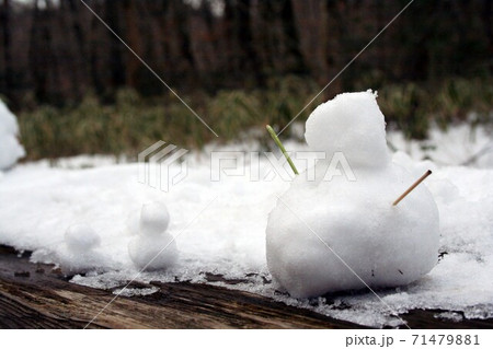 小さな雪だるま 71479881