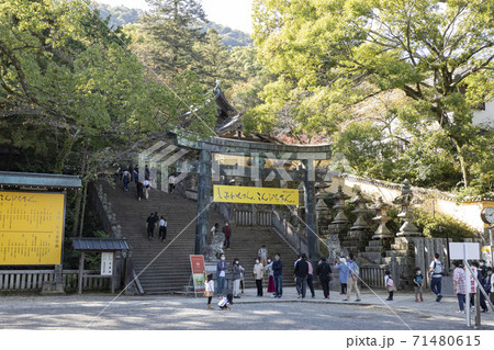 金刀比羅宮桜馬場西詰の銅鳥居 金刀比羅宮桜馬場西詰の銅鳥居 71480615