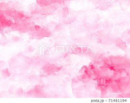 ピンク色水彩背景の写真素材