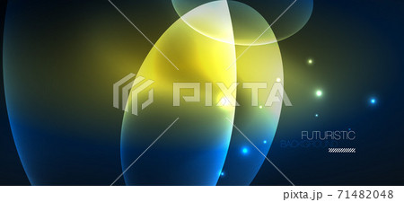 Neon ellipses abstract backgrounds. Shiny bright round shapes glowing in the dark. Vector futuristic illustrations for covers, banners, flyers and posters and other Neon ellipses abstract backgrounds. Shiny bright round shapes glowing in the dark. Vector futuristic illustrations for covers, banners, flyers and posters and other 71482048
