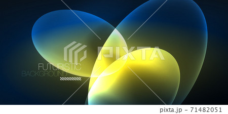 Neon ellipses abstract backgrounds. Shiny bright round shapes glowing in the dark. Vector futuristic illustrations for covers, banners, flyers and posters and other Neon ellipses abstract backgrounds. Shiny bright round shapes glowing in the dark. Vector futuristic illustrations for covers, banners, flyers and posters and other 71482051