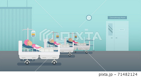 Chemotherapy room with patients Chemotherapy room with patients 71482124