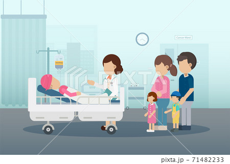 Chemotherapy room with patient 71482233