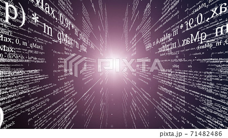 Blocks of program code flying in virtual space Blocks of program code flying in virtual space 71482486