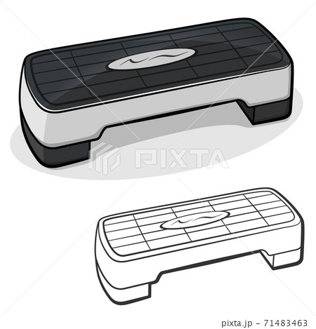 Vector fitness stepper illustration cartoon 71483463