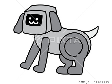 犬のペットロボットのイラスト 71484449