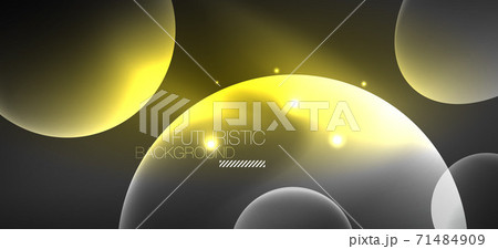 Neon ellipses abstract backgrounds. Shiny bright round shapes glowing in the dark. Vector futuristic illustrations for covers, banners, flyers and posters and other Neon ellipses abstract backgrounds. Shiny bright round shapes glowing in the dark. Vector futuristic illustrations for covers, banners, flyers and posters and other 71484909