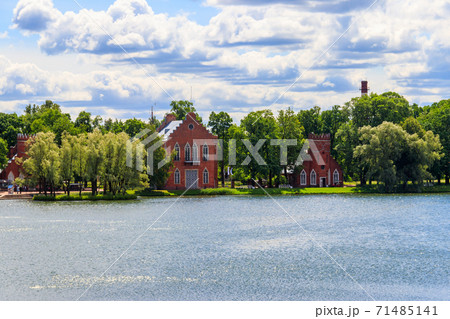 Admiralty on a bank of Big Pond in Catherine park at Tsarskoye Selo in Pushkin, Russia Admiralty on a bank of Big Pond in Catherine park at Tsarskoye Selo in Pushkin, Russia 71485141