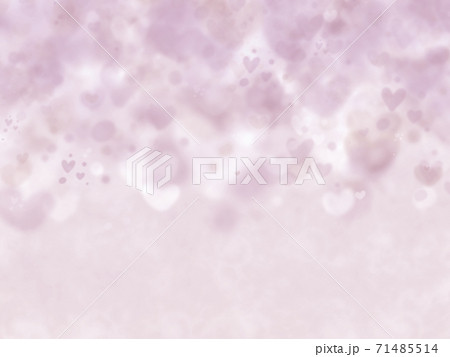 曇り時々可愛いハート なフワフワ背景のイラスト素材