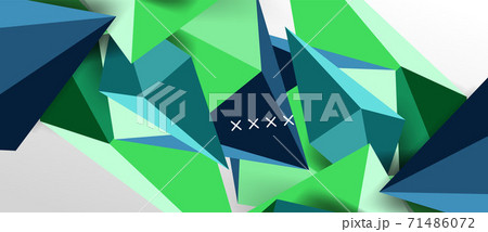 3d low poly abstract shape background vector illustration 71486072