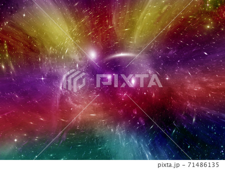 galaxy in a free space. 3D rendering 71486135