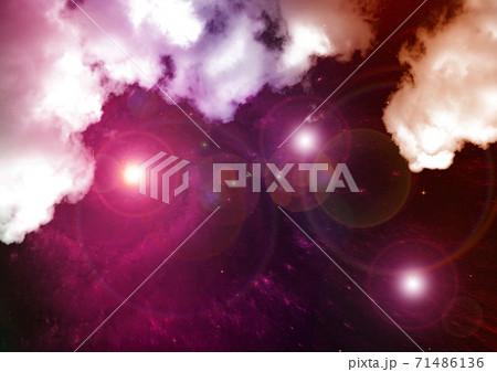 galaxy in a free space. 3D rendering 71486136