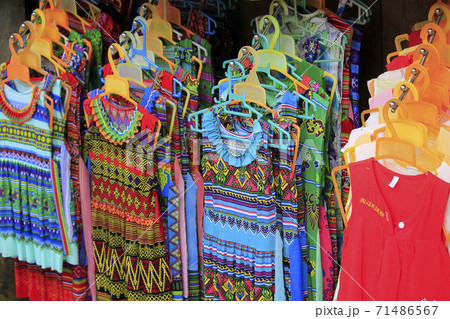 Native clothing Sapa, Vietnam Native clothing Sapa, Vietnam 71486567